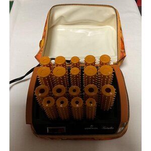 Dominion Heated Hair Curler Set Carry Case Heated Hair Rollers Heated Curler